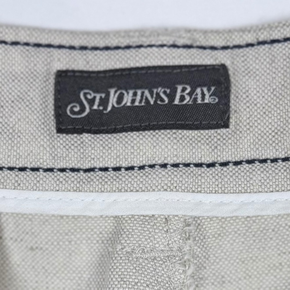St. Johns Bay Mens 38x32 Linen Blend Pants Casual Preppy Wedding Vacation - Picture 3 of 9